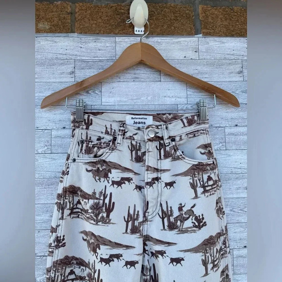 Reformation Sonora high-waisted straight jeans size 23 - Picture 7 of 15